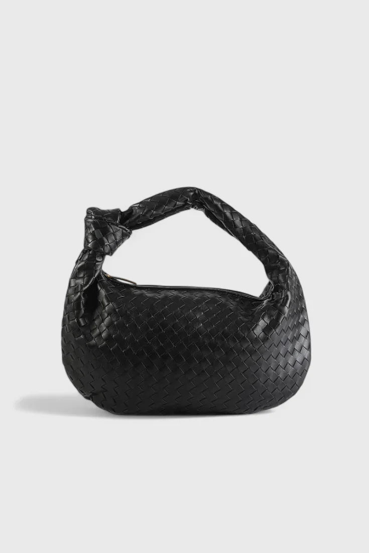 Sage Bolso de Hombro Mediano Tejido