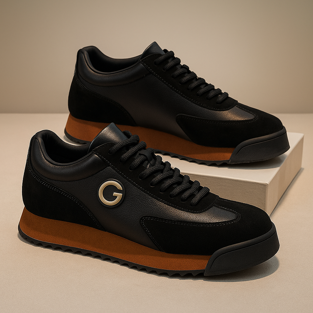 Galileo | Zapatos de piel elegantes Negros