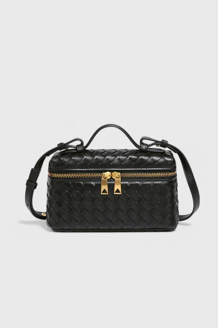 Milla | Bolso Mini Woven con Accesorios Dorados