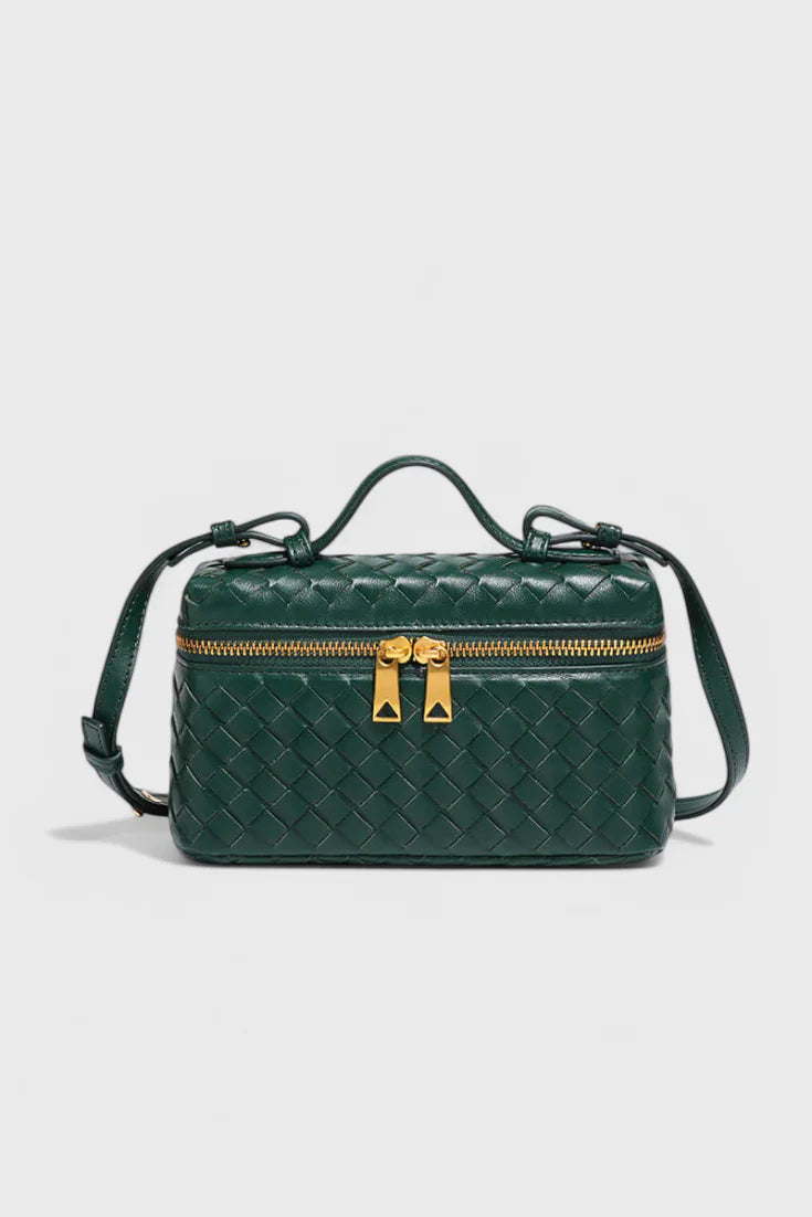 Milla | Bolso Mini Woven con Accesorios Dorados