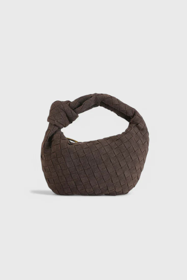 Remi Bolso Mini Woven con Detalle de Nudo