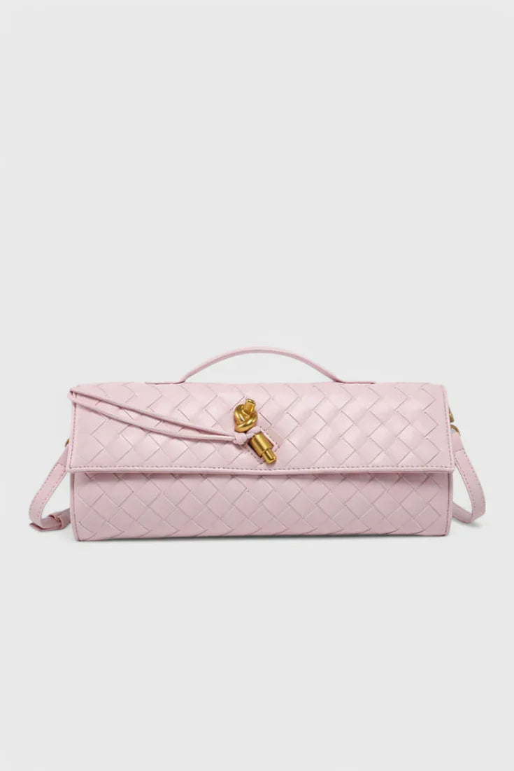 Melanie | Clutch con Detalle de Nudo Dorado