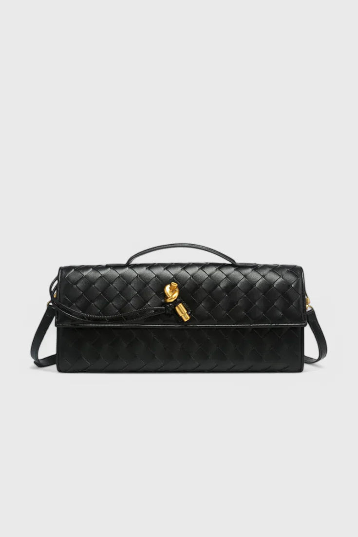 Melanie | Clutch con Detalle de Nudo Dorado