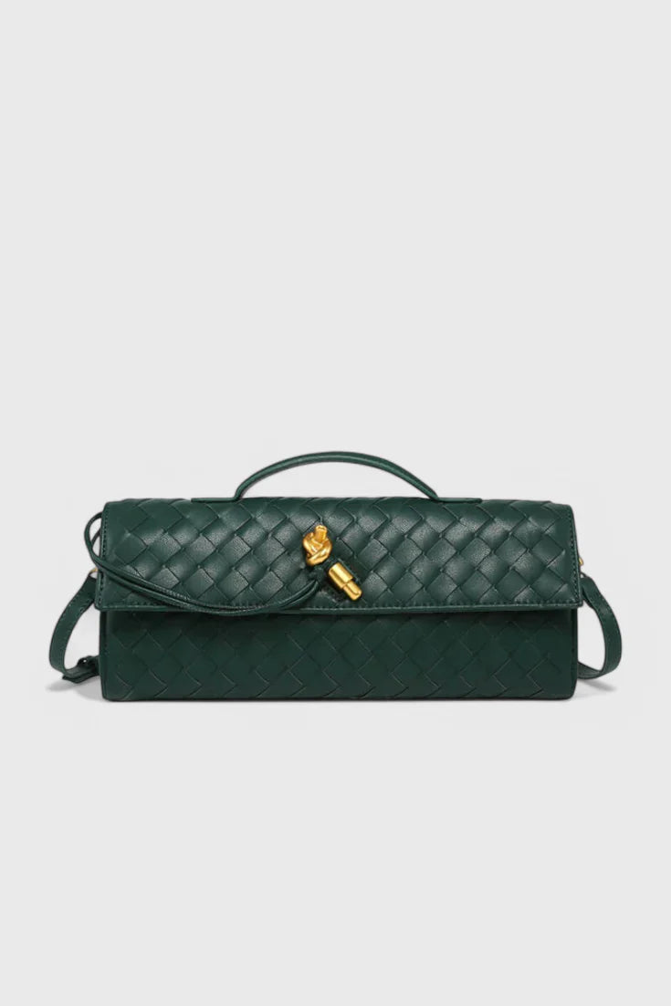 Melanie | Clutch con Detalle de Nudo Dorado