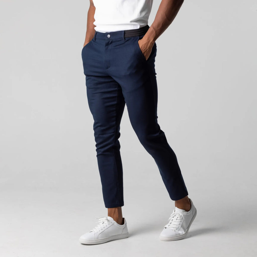 Chino Elástico Premium Azul