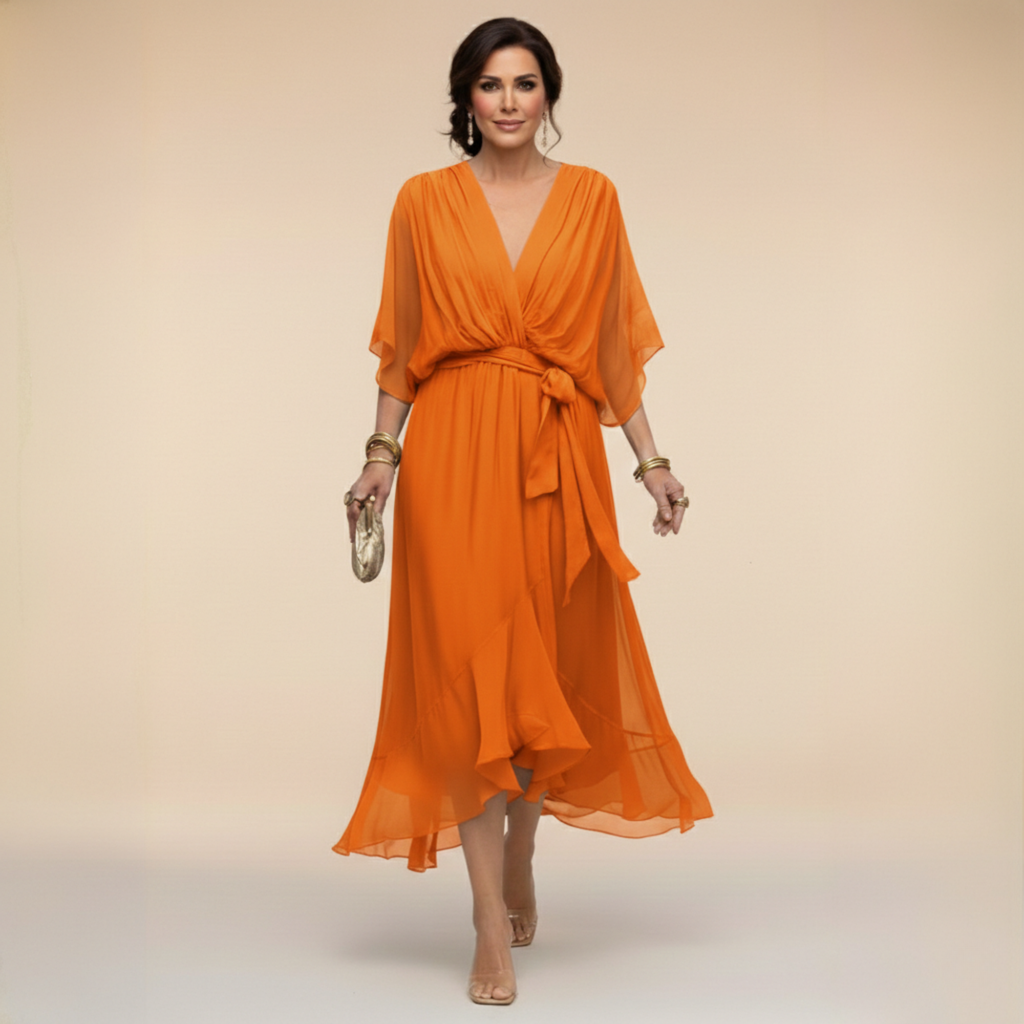 Valeria™ |  Vestido fluido de Chiffon