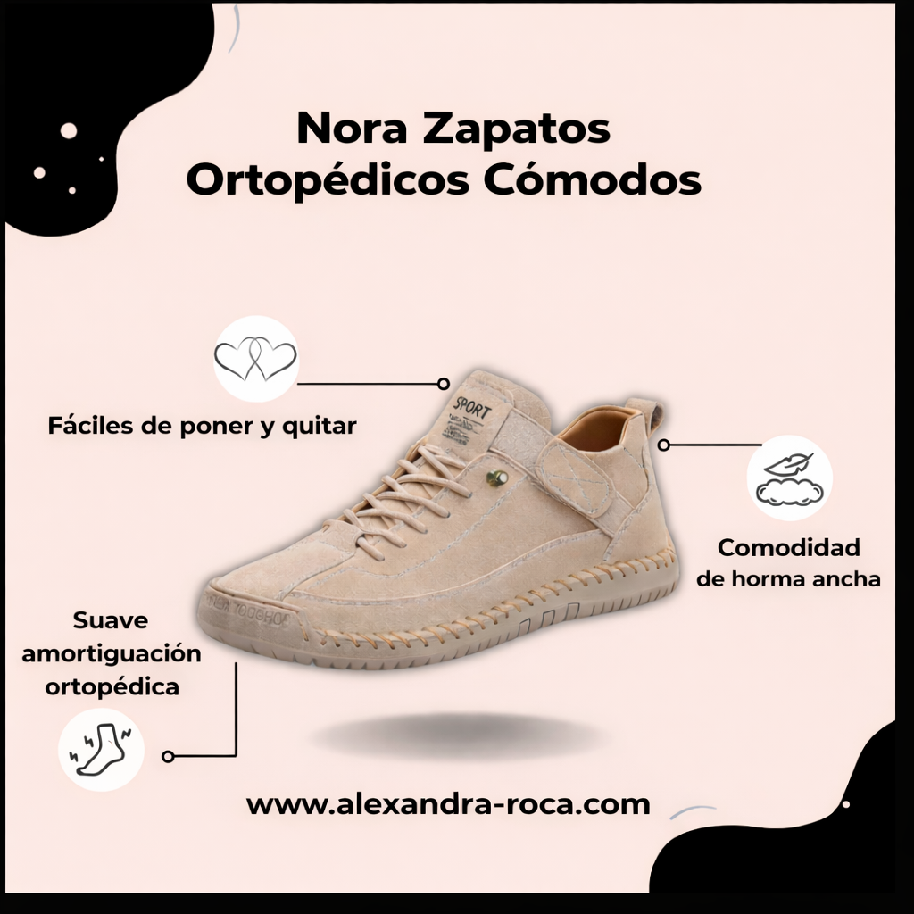 NORA | ZAPATOS ORTOPÉDICOS CÓMODOS Y SIN DOLOR