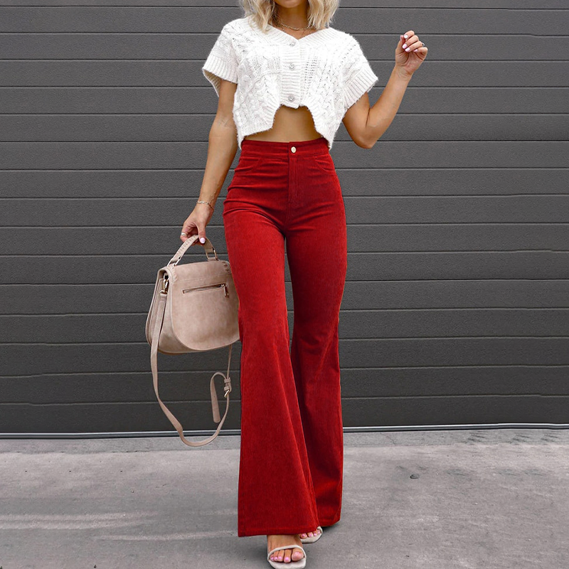 PANTALONES CAMPANA CURVE-FIT