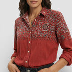 Irene | Camisa Mujer Botones Cuello Clásico