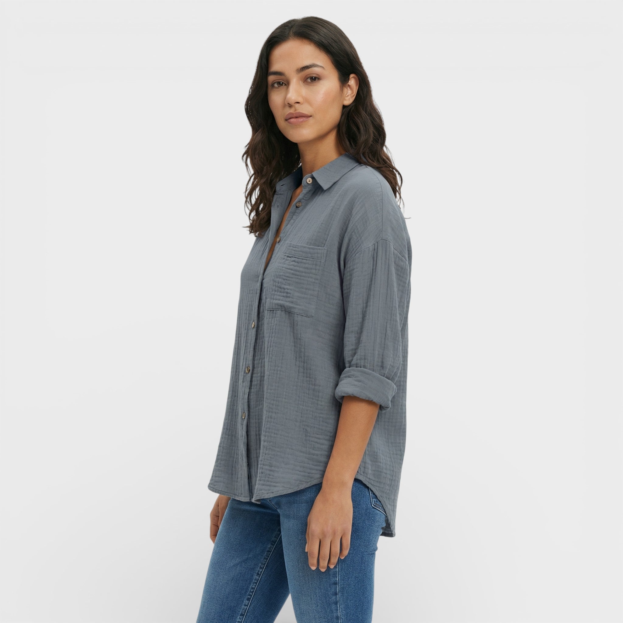 Esther | Camisa Plisada Ligera Mujer Elegante