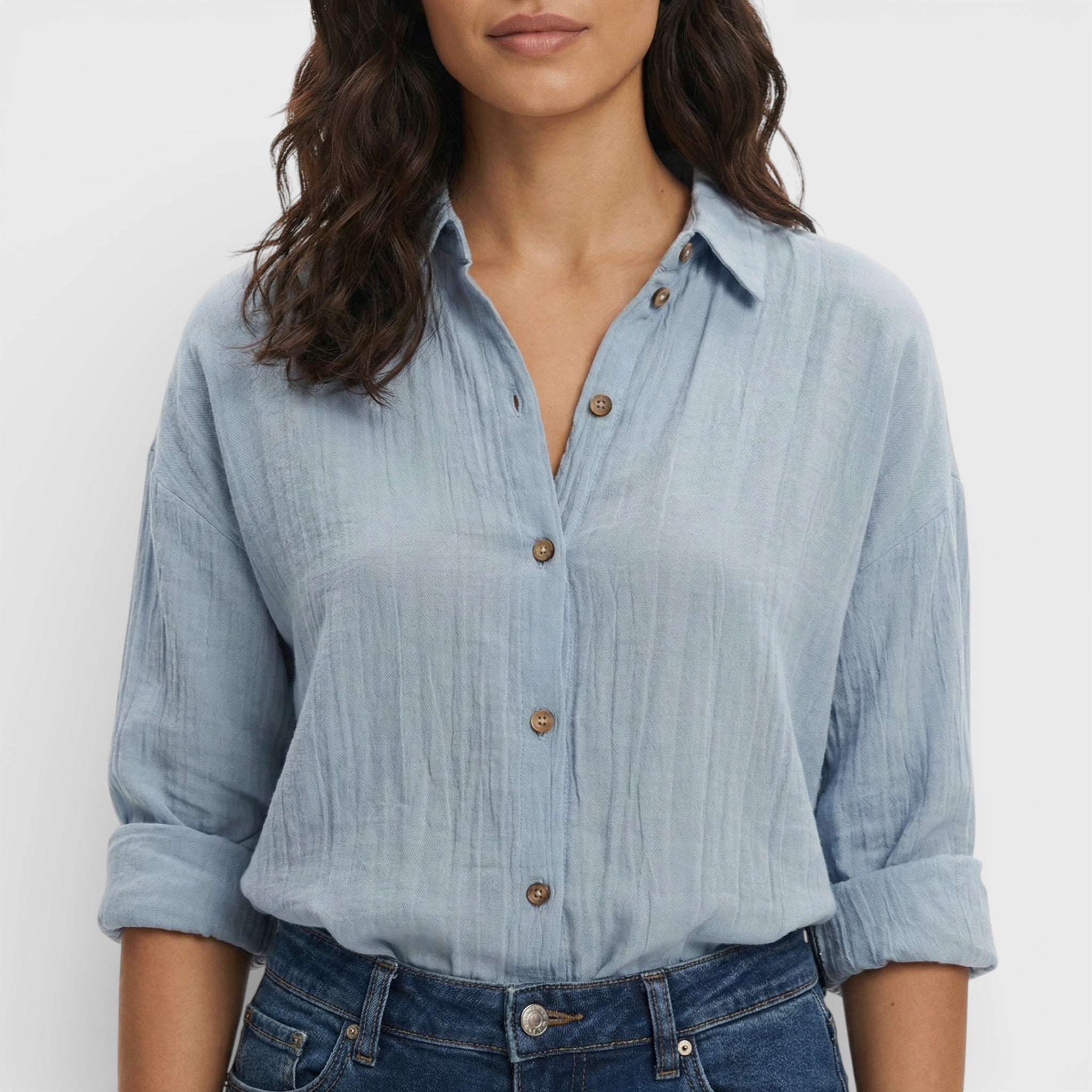 Esther | Camisa Plisada Ligera Mujer Elegante