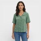 Núria | Blusa Ligera Cuello Ondulado Mujer