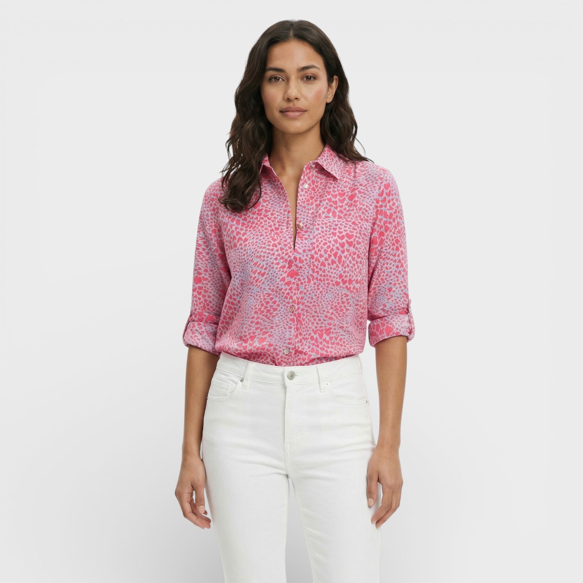 Lourdes | Blusa Clásica Con Cuello Mujer