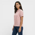 Paula | Blusa Manga Corta Cuello Redondo
