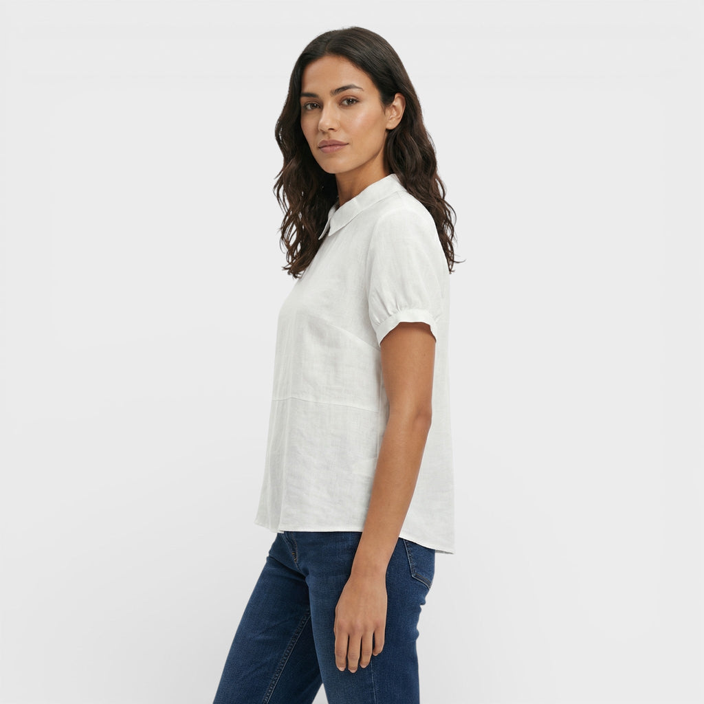 Paula | Blusa Manga Corta Cuello Redondo