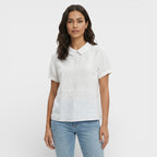 Paula | Blusa Manga Corta Cuello Redondo