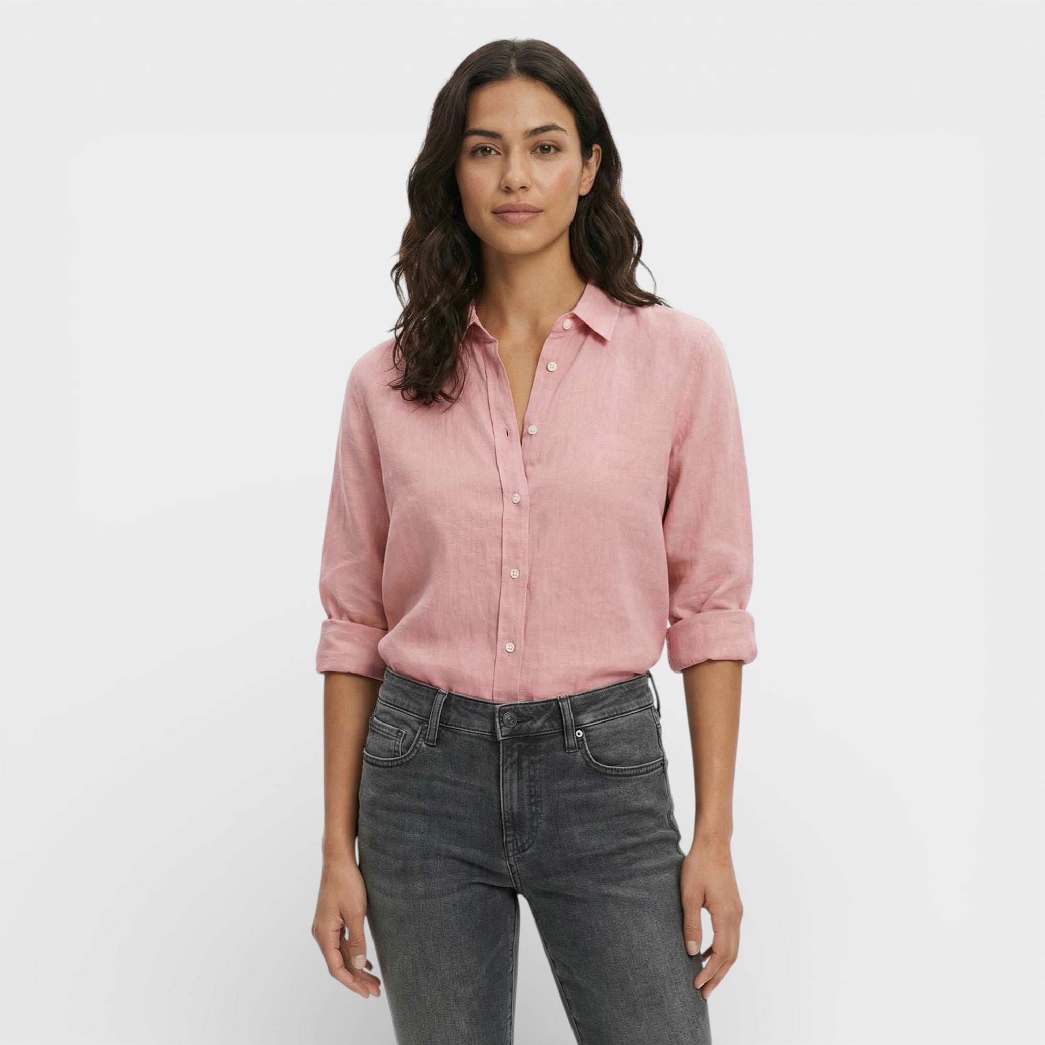 Isa | Camisa Lino Holgada Mujer Atemporal